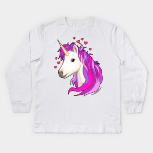 Unicorn Magical Fantasy Creature Novelty Gift Kids Long Sleeve T-Shirt